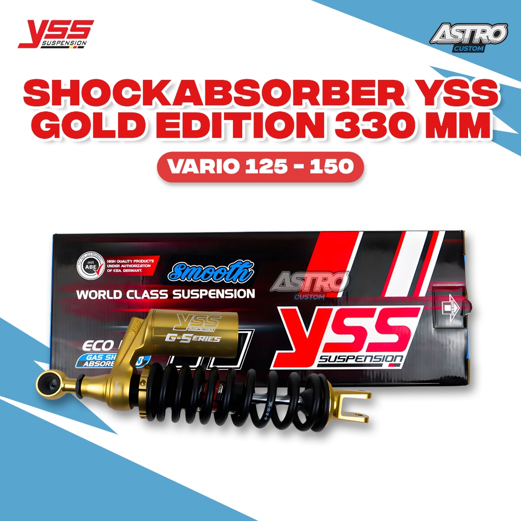 Shockbreaker YSS Vario 125 150 Shock Tabung YSS G Plus Series 330MM Shock Belakang ORIGINAL
