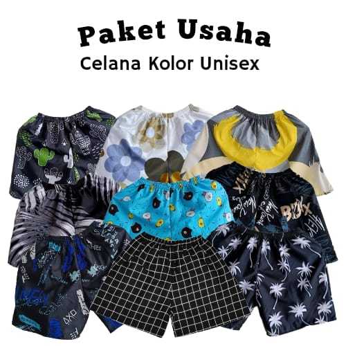 Bundling 50 pcs dan Kodian Celana Kolor Unisex