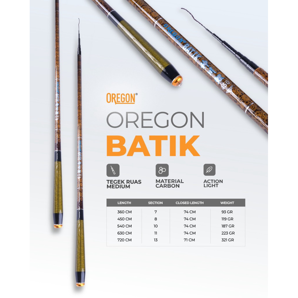 Joran Tegek Carbon Oregon Batik