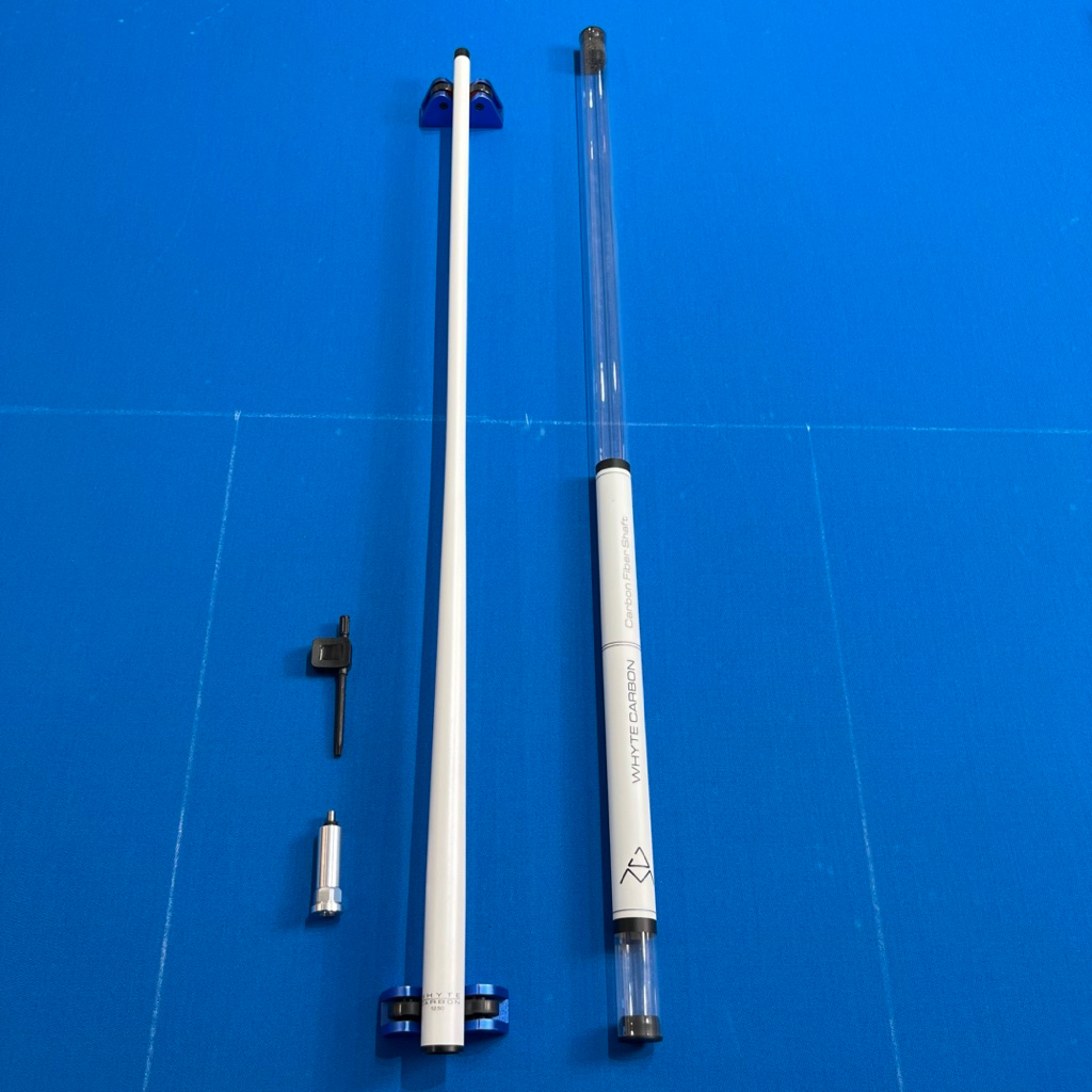 Shaft Stick Billiard TRIPLE 60 WHYTE CARBON PLAY 29'' Pearl White Carbon Fiber Low Deflection Shaft