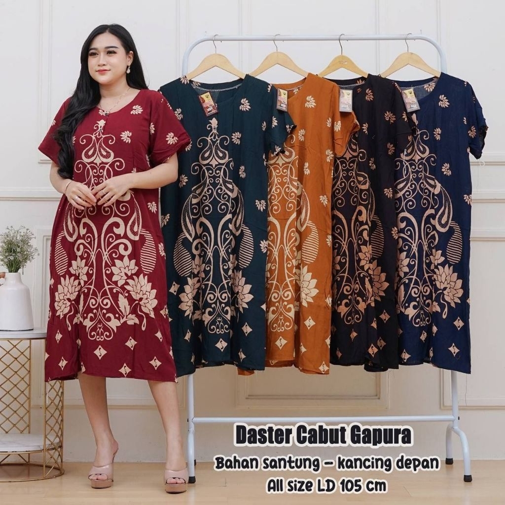 Daster Murah Kekinian Remaja dan Dewasa Kancing Depan Rayon