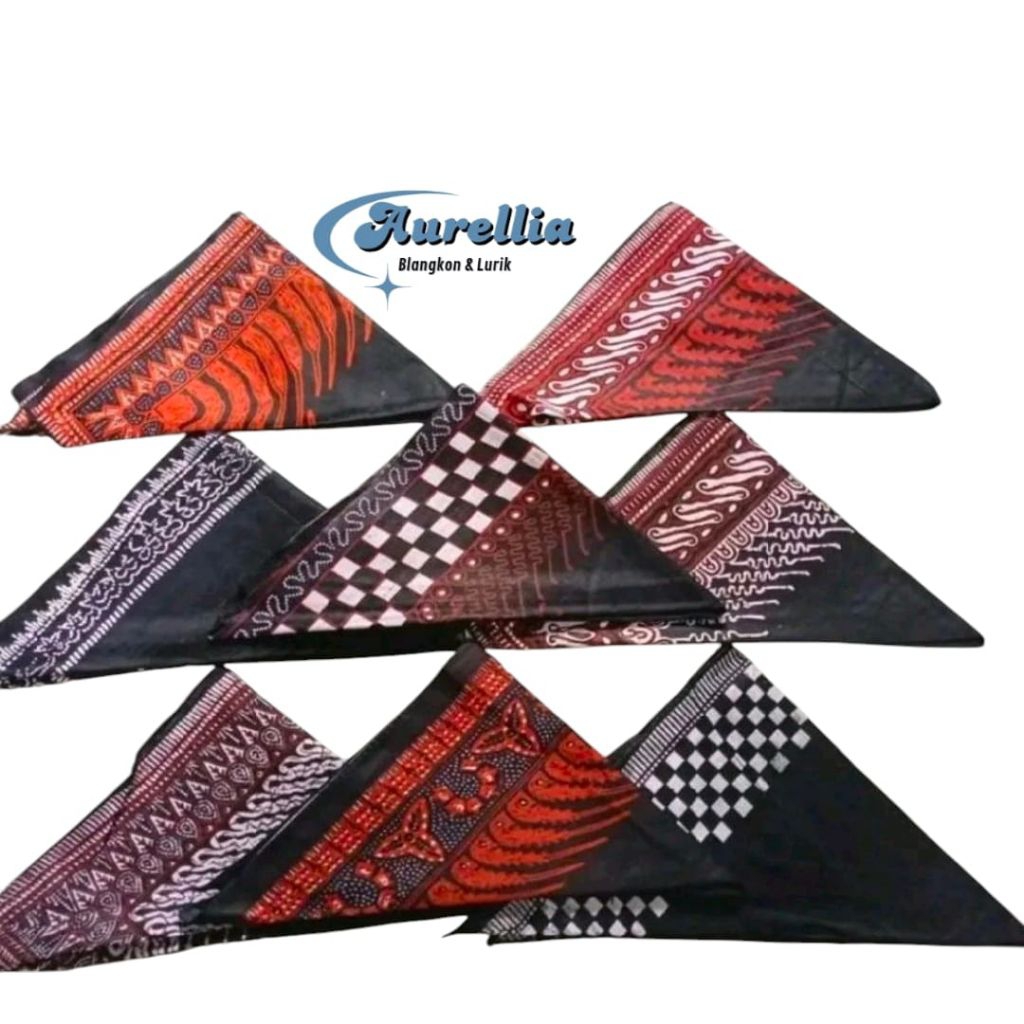 Udeng Batik Segitiga / Iket Batik Segitiga / Iket Kepala Batik Segitiga / Totopong