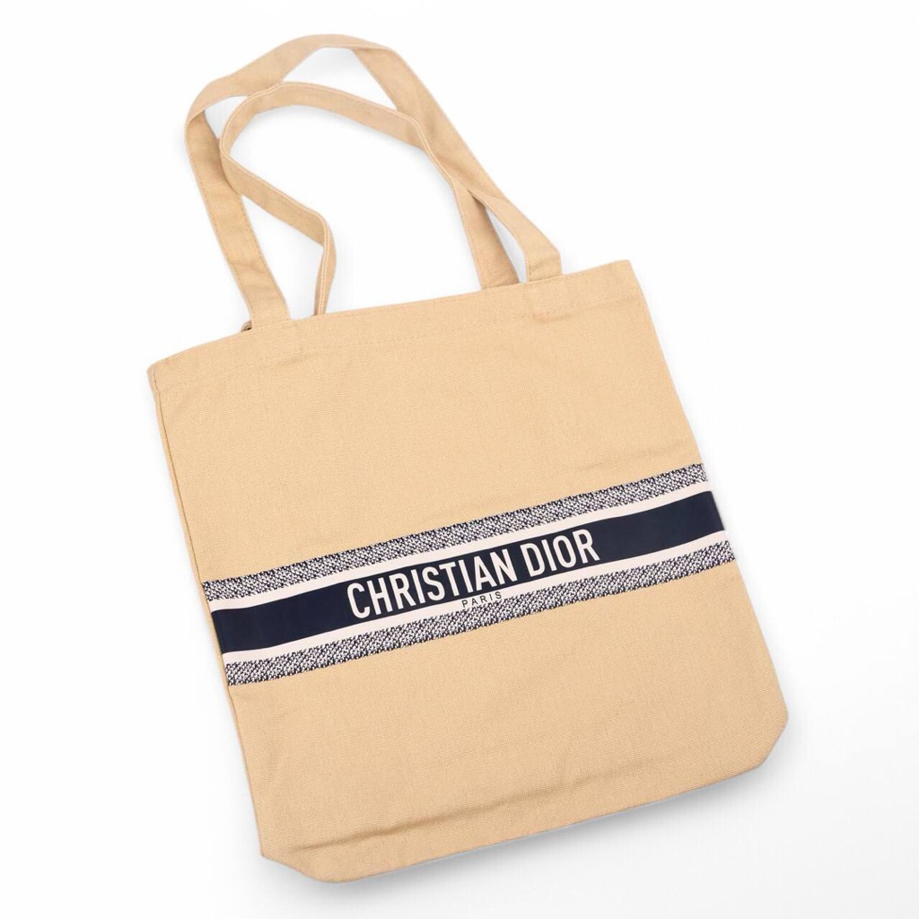 CHRISTIAN DIOR CD Complimentary VIP Gift Riviera DioRiviera Linen Tote Bag