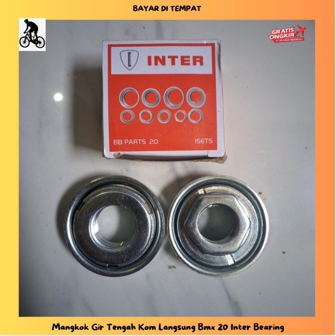 BB Com Tengah Bearing Sepeda BMX dan Mini Mangkokan Crank Sepeda Bearing Com Tengah Satu Set