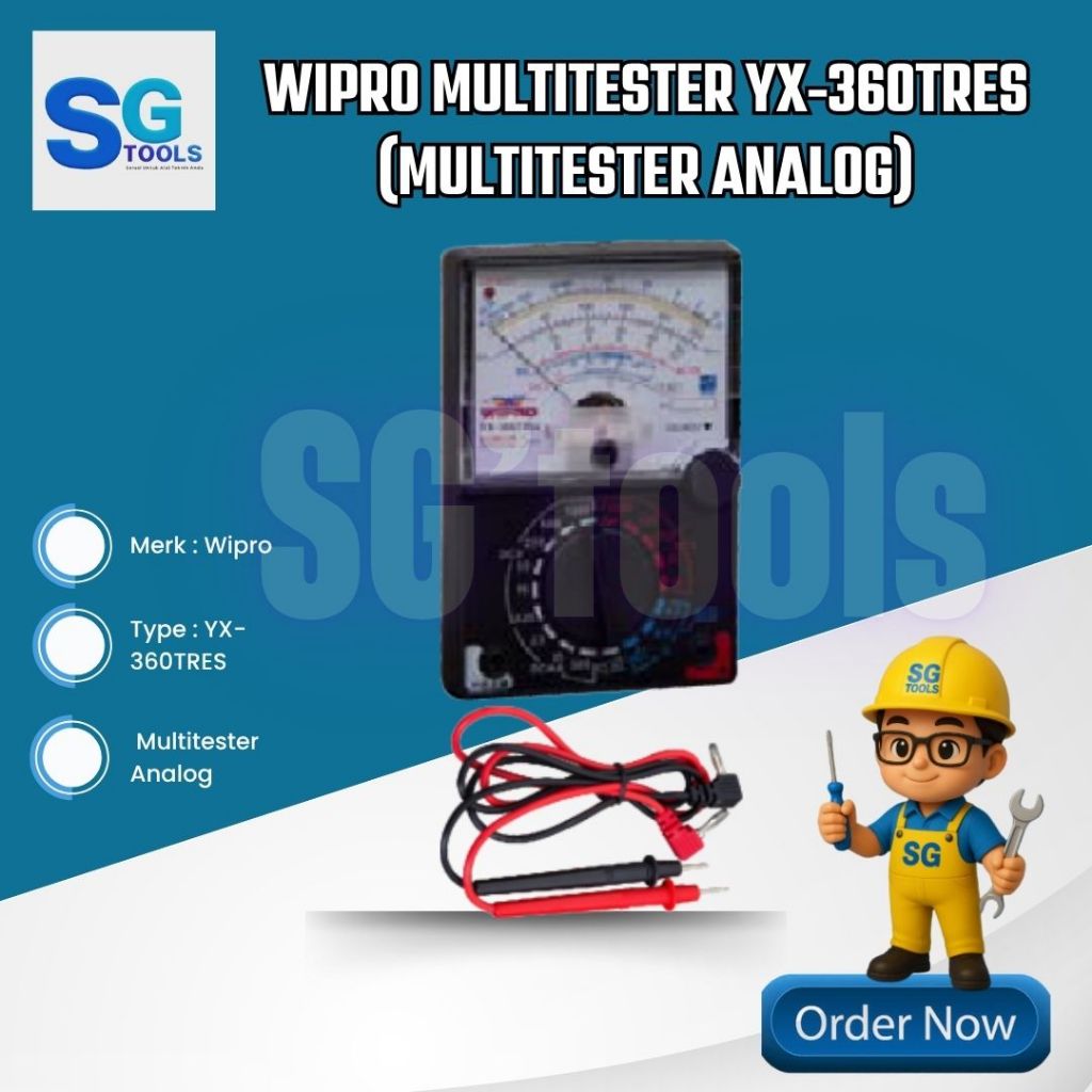 Wipro multitester analog YX-360TRES - Multitester - Pengukur Arus Listrik Kabel Tester Wipro YX-360 