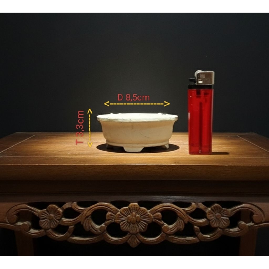 POT BONSAI bulat shito mame pot mini dari semen