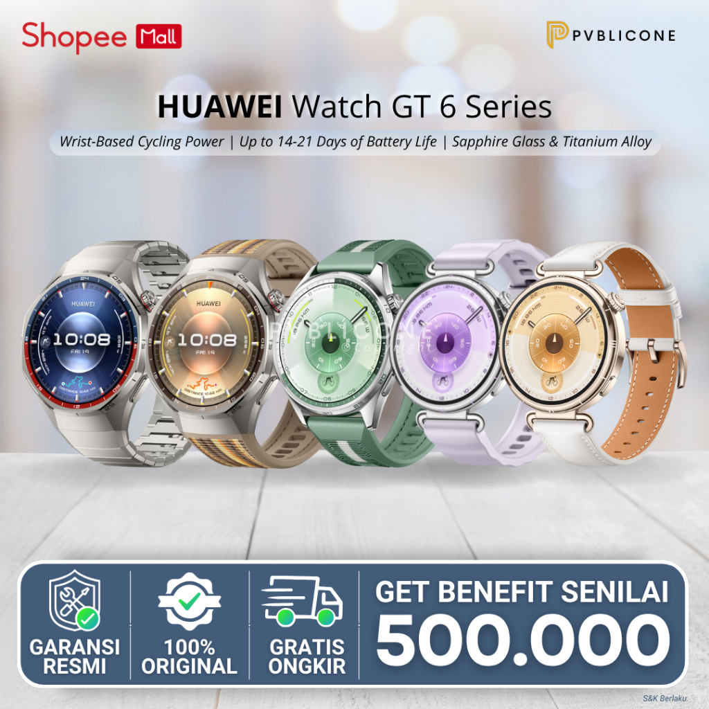 HUAWEI WATCH GT 6 PRO Series Sapphire and Titanium | Pro-Level Sports | Gold Course Map | Up to 21 D