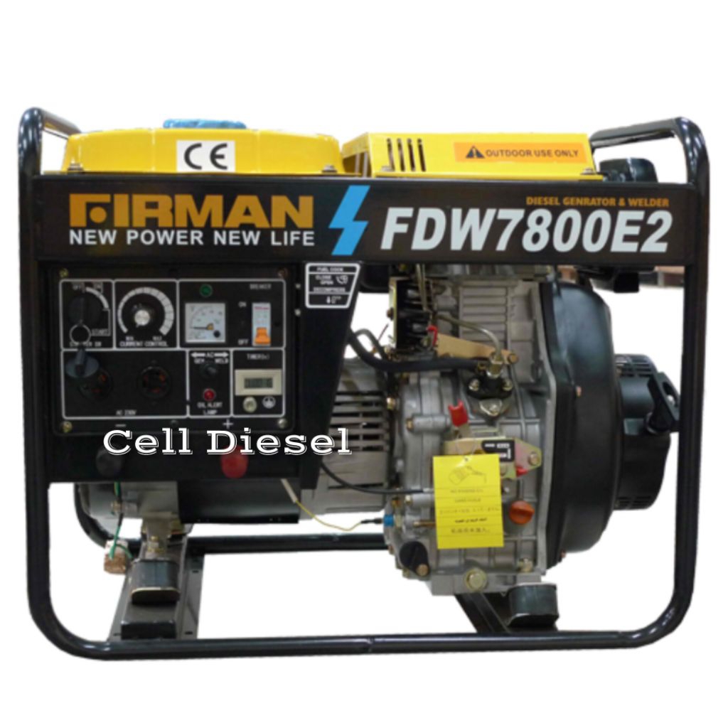 Mesin Genset Las Diesel Generator Welder FIRMAN FDW 7800E2