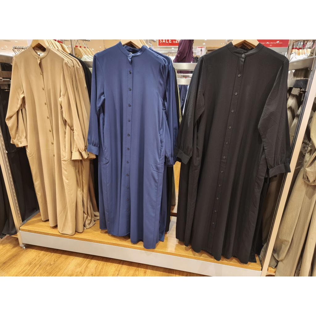 SALE UNIQLO WANITA GAUN KEMEJA RAYON JASTIP {jasa titip}