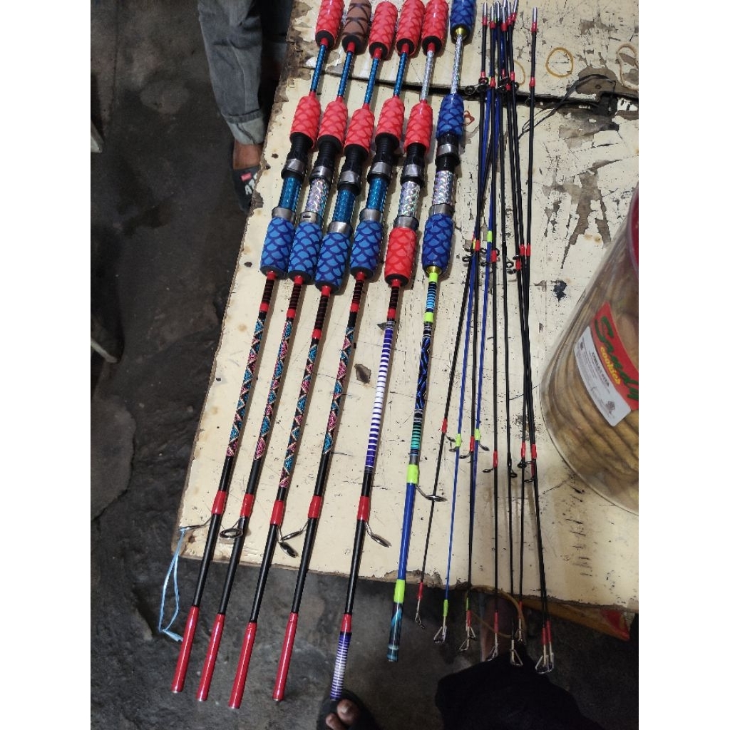 Joran Udang Custom Motif - Joran Pancing