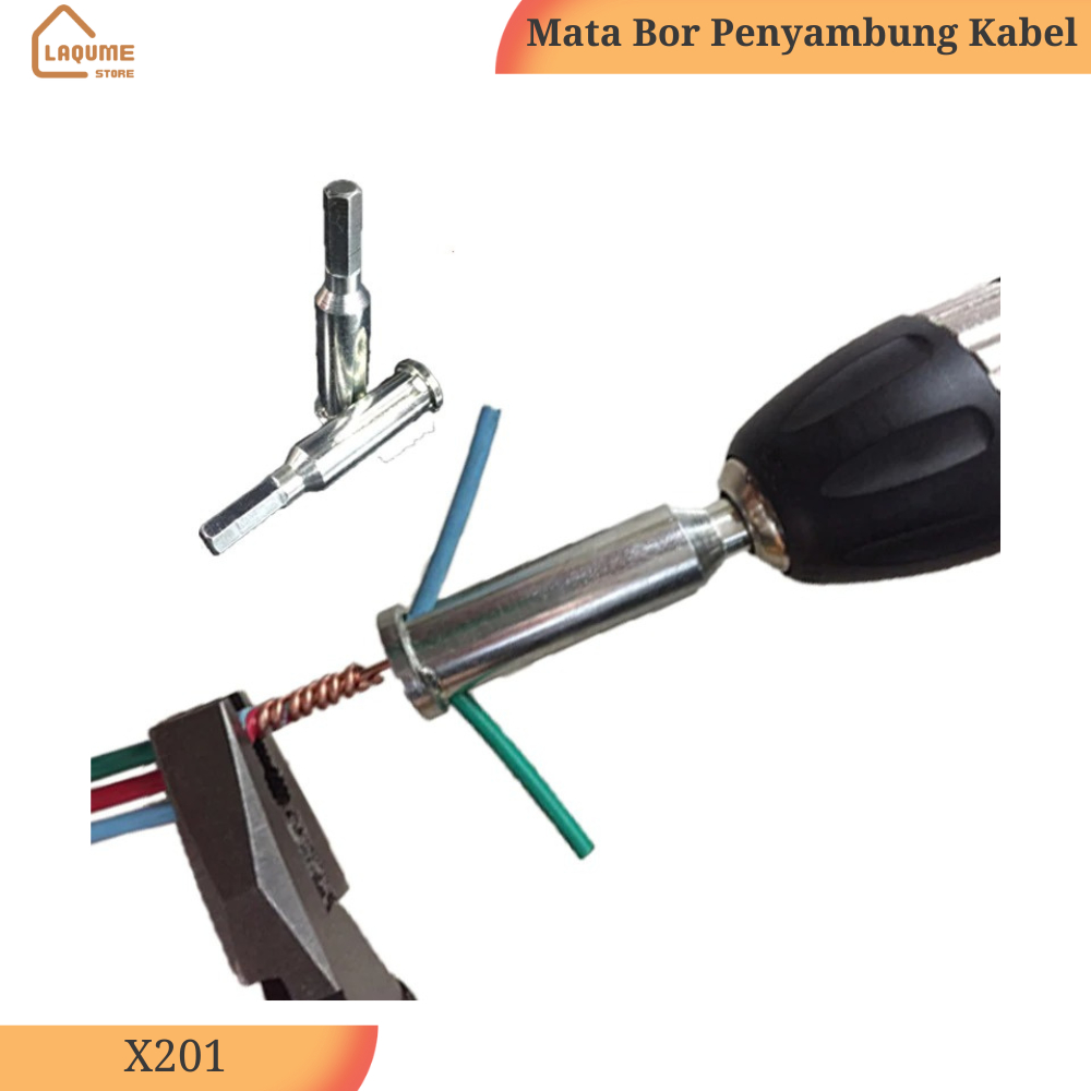 Alat Pemutar Kabel Auto Wire Twister Penyambung Kabel Listrik Mata Bor Kabel Konektor Baja Penggulun