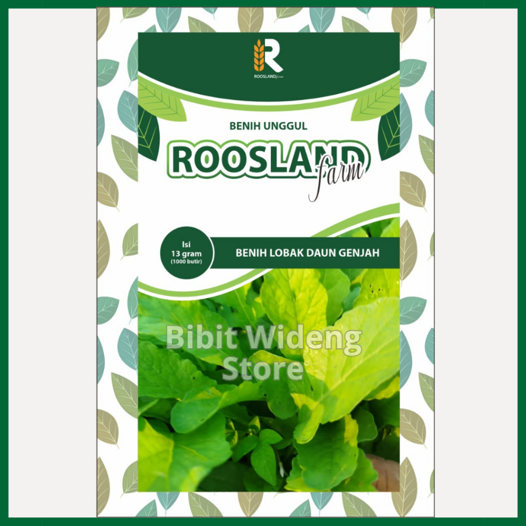 ( 1.000 BENIH ) LOBAK DAUN LALAP | RADISH LEAF | LOBAK DAUN GENJAH
