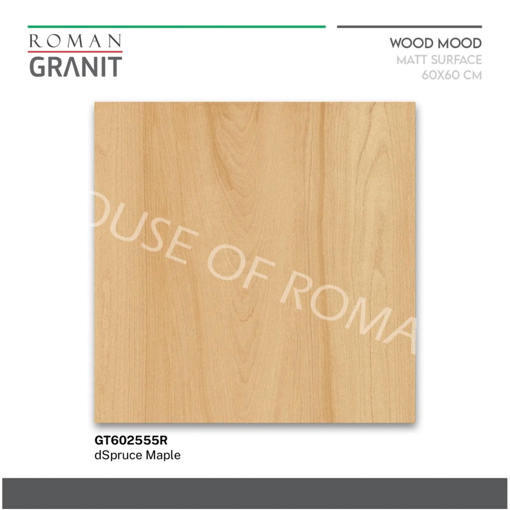 Roman Granit dSpruce Maple 60x60cm/granit kayu roman/ubin kayu/Keramik kayu/lantai kayu 60x60/granit
