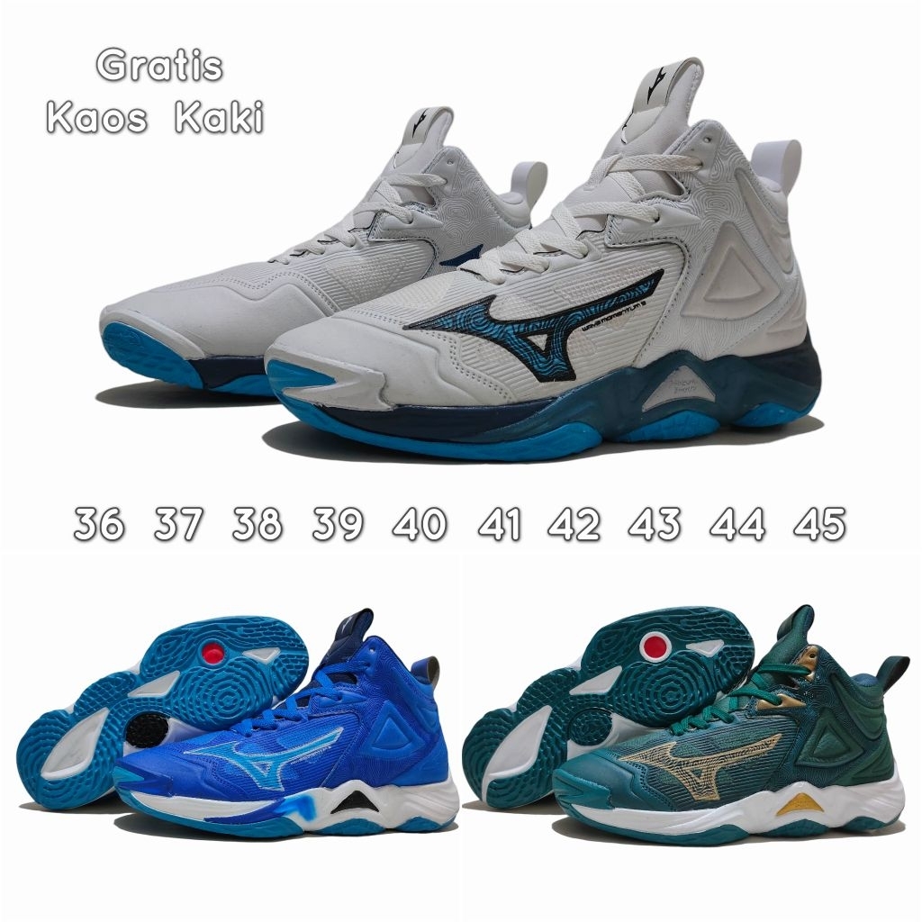 Mizuno Wave Momentum 3 Mid - Mizuno Wave Thunderblade  - Mizuno Dynablitz / Sepatu Voli Mizuno
