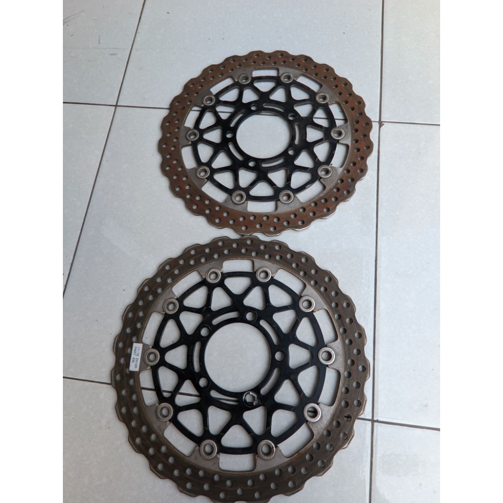 piringan disk cakram depan kawasaki zx14 zx10 zx6 original second