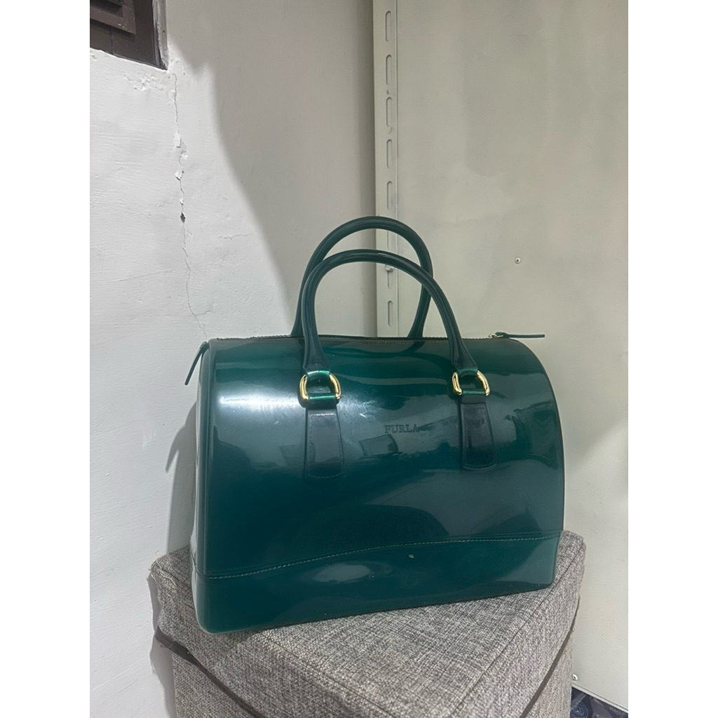 PRELOVED Furla Candy Bag Teal Green