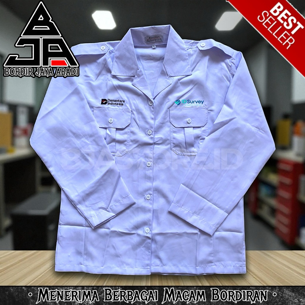 Kemeja Wanita Id Survey Danantara Indonesia Terbaru K2 Putih