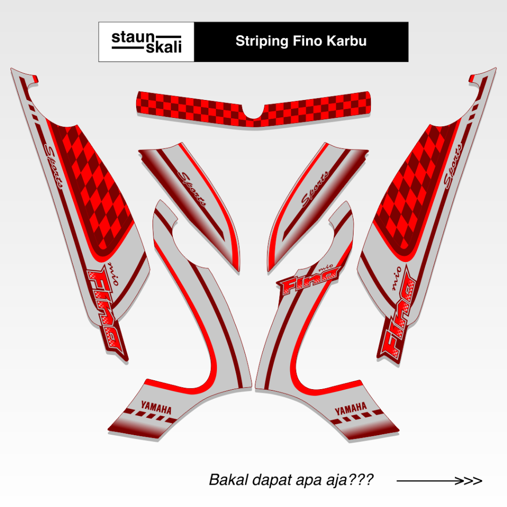 Striping Fino Karbu Variasi (15) Full Body Original