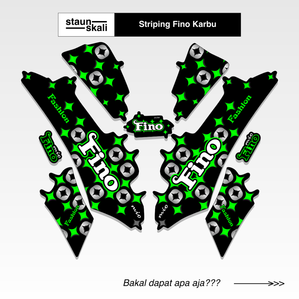Striping Fino Karbu Variasi (16) Full Body Original