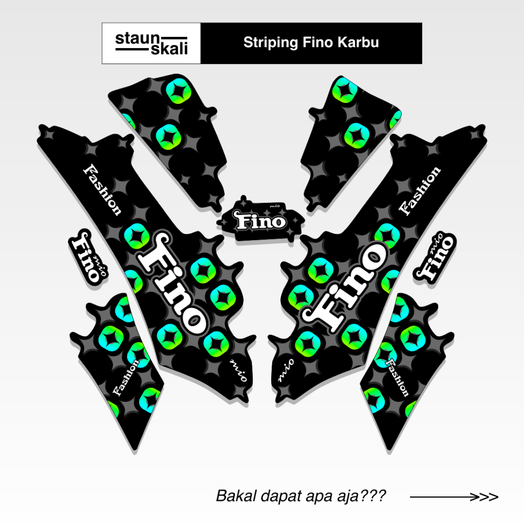 Striping Fino Karbu Variasi (17) Full Body Original
