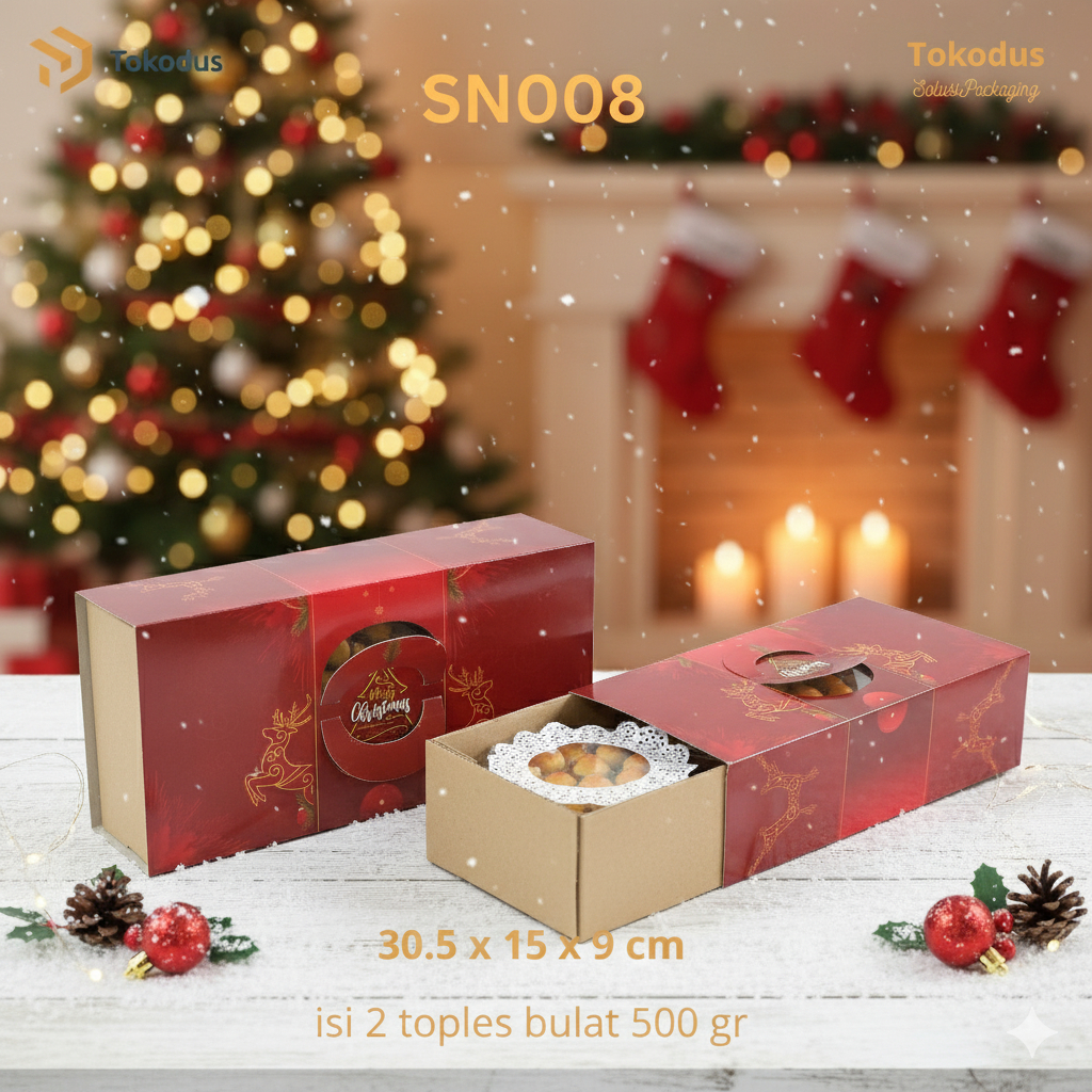 Dus kue Kering | Dus kue slide | dus natal | dus kue natal | dus hampers natal - Tokodus Cibaduyut