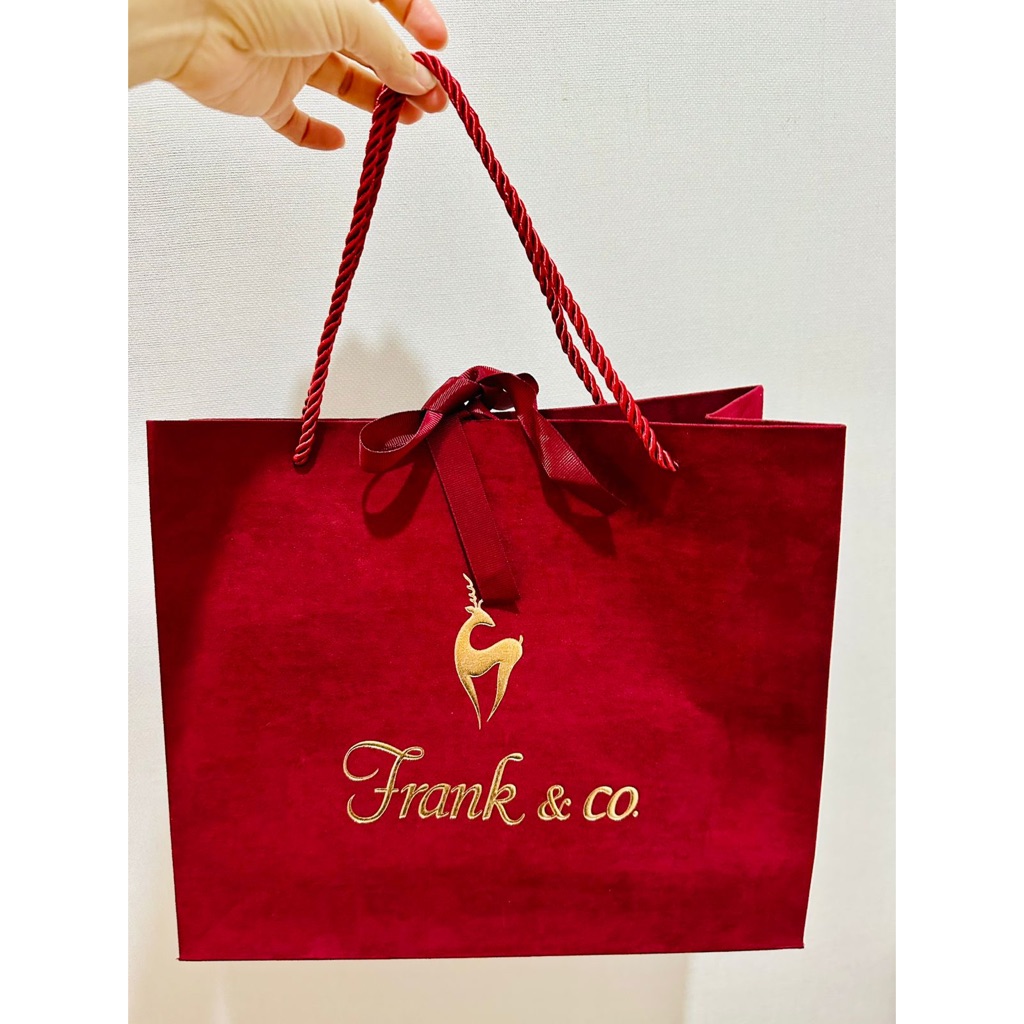 Paperr bag Frank & co authentic bahan beludru