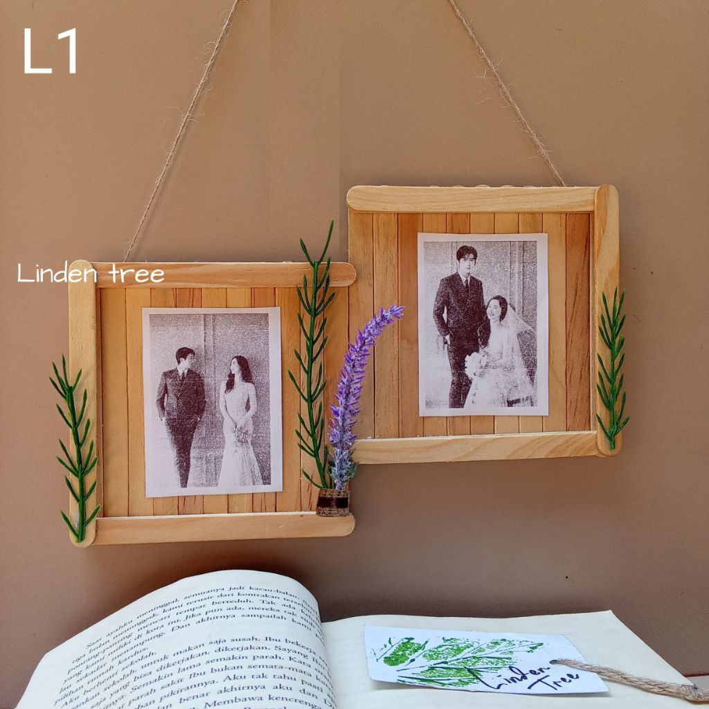 bingkai foto stik es krim aesthetic kerajinan tangan