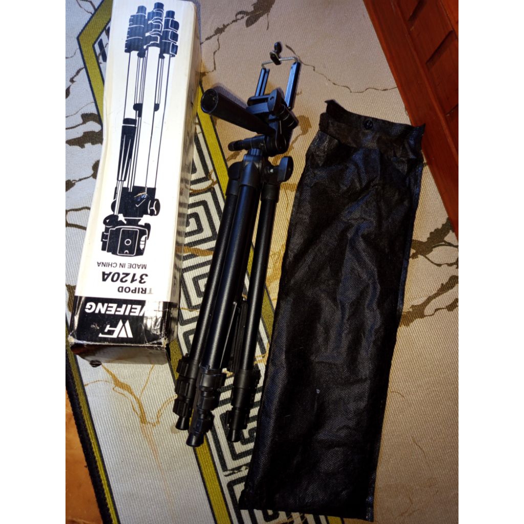 Tripod HP dan Kamera 3120A Tinggi 1 Meter alumunium aloy