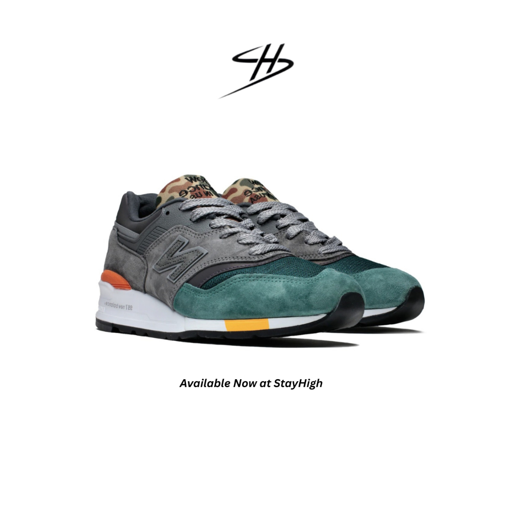 Stay High - Sepatu NB 997s Duck Grey Camo Sneakers Authentic