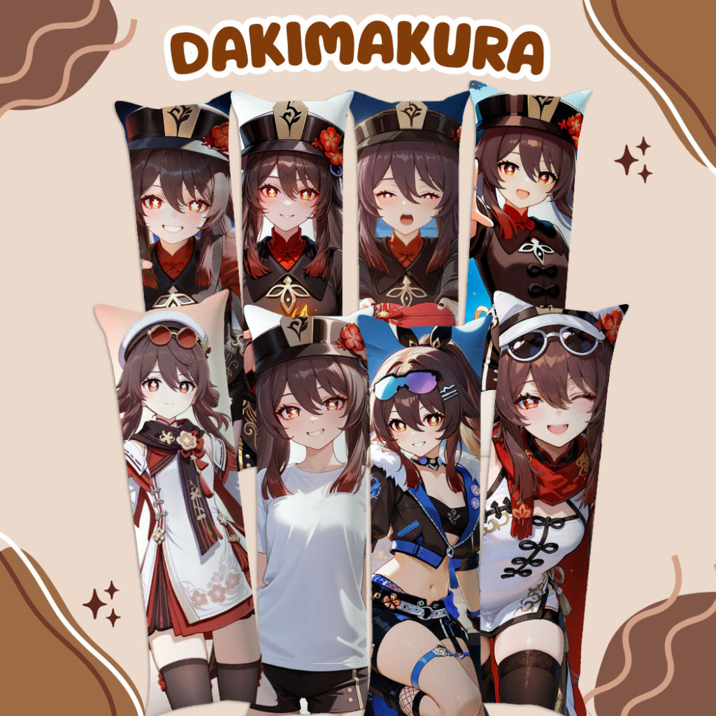 DAKIMAKURA/ GULING HUTAO GENSHIN IMPACT / DAKIMAKURA ANIME HUTAO GENHSIN IMPACT