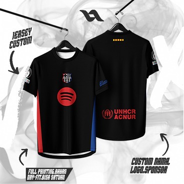 Jersey Barcelona Fantasy / Jersey Barca / Kaos Barca / Jersey Bola / Jersey Vintage