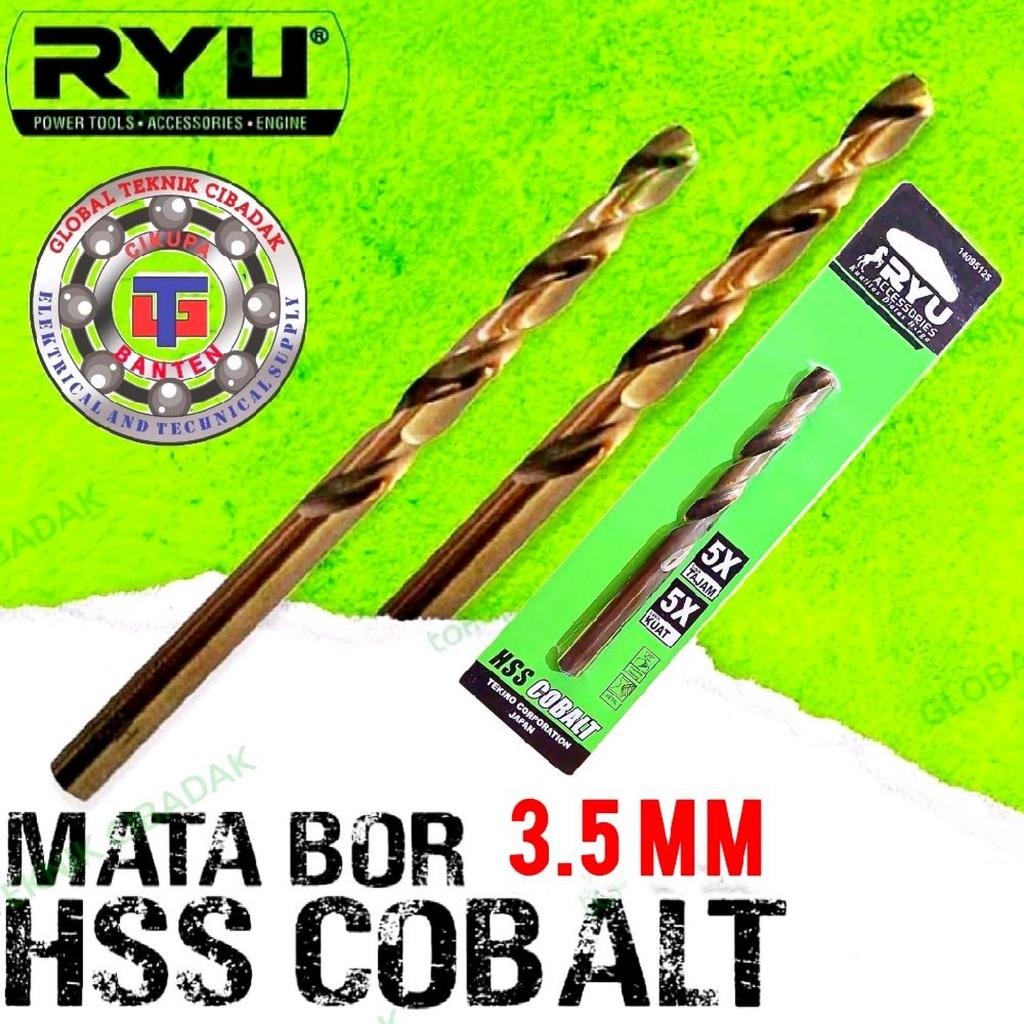Ryu Mata Bor Besi Stainless 3.5 mm HSS Cobalt 3.5 mm