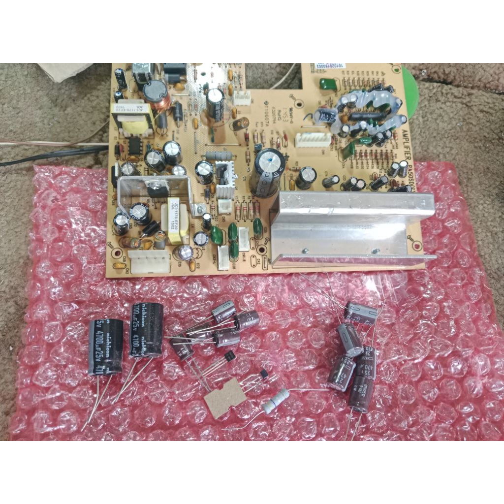 Paket komponen elektronik Untuk Service PCB POWER Keyboard KORG PA50(Elco 4700uf 25v 2pcs, Elco 470u