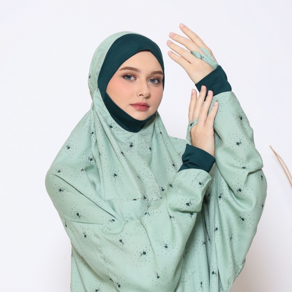 Mukena Hadramaut Malaysia style Motif