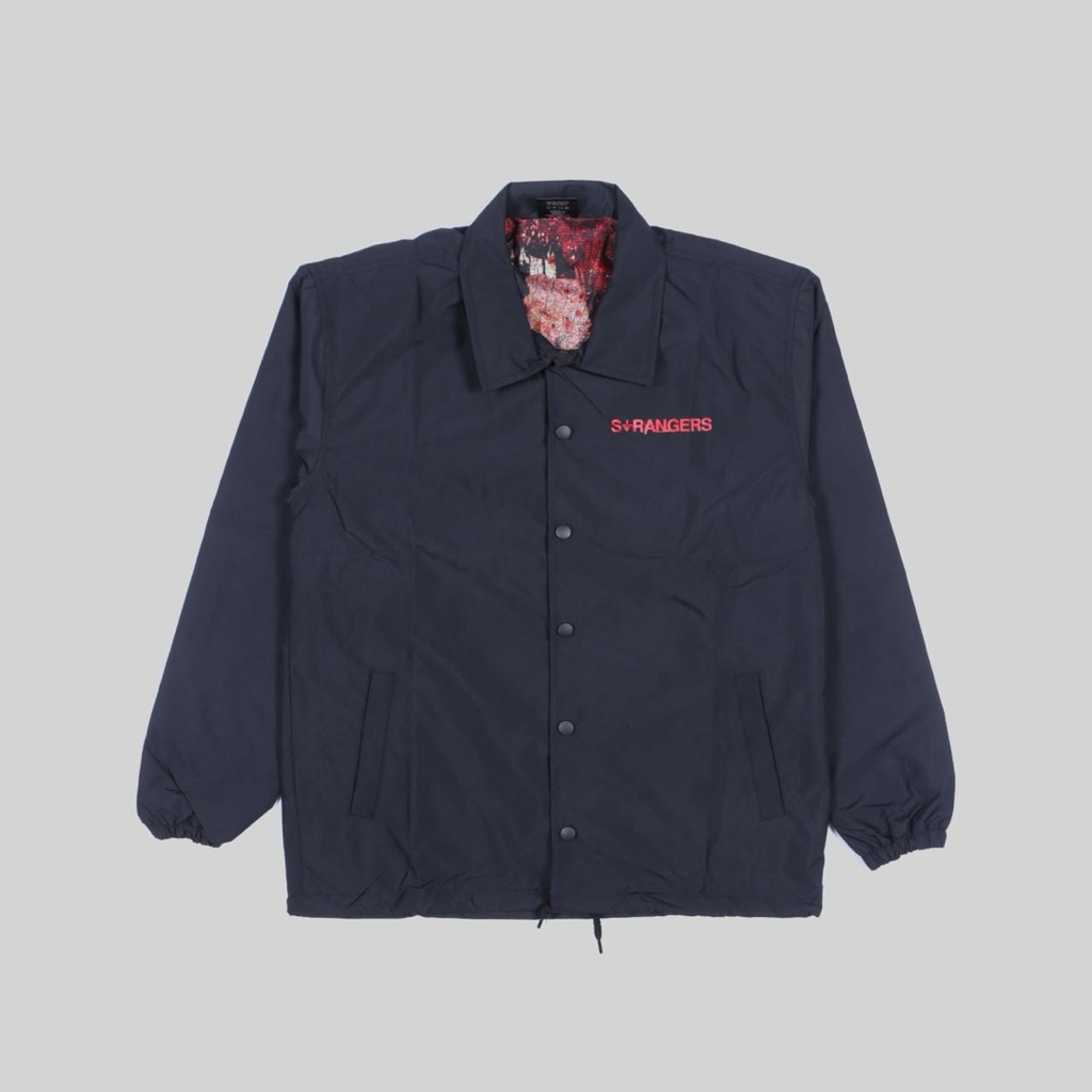 Jacket Windbreaker STRANGERS - PELAKHAR | Kaos Band Pria Reguler Original Merchandise