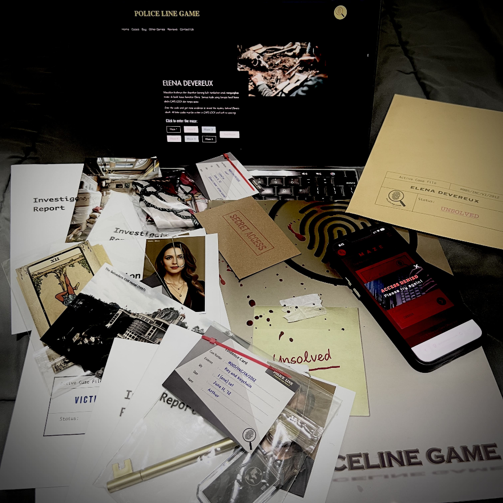 Unsolved Case #5 - Elena | Mystery | Kasus | Detective | Solver | Board Game