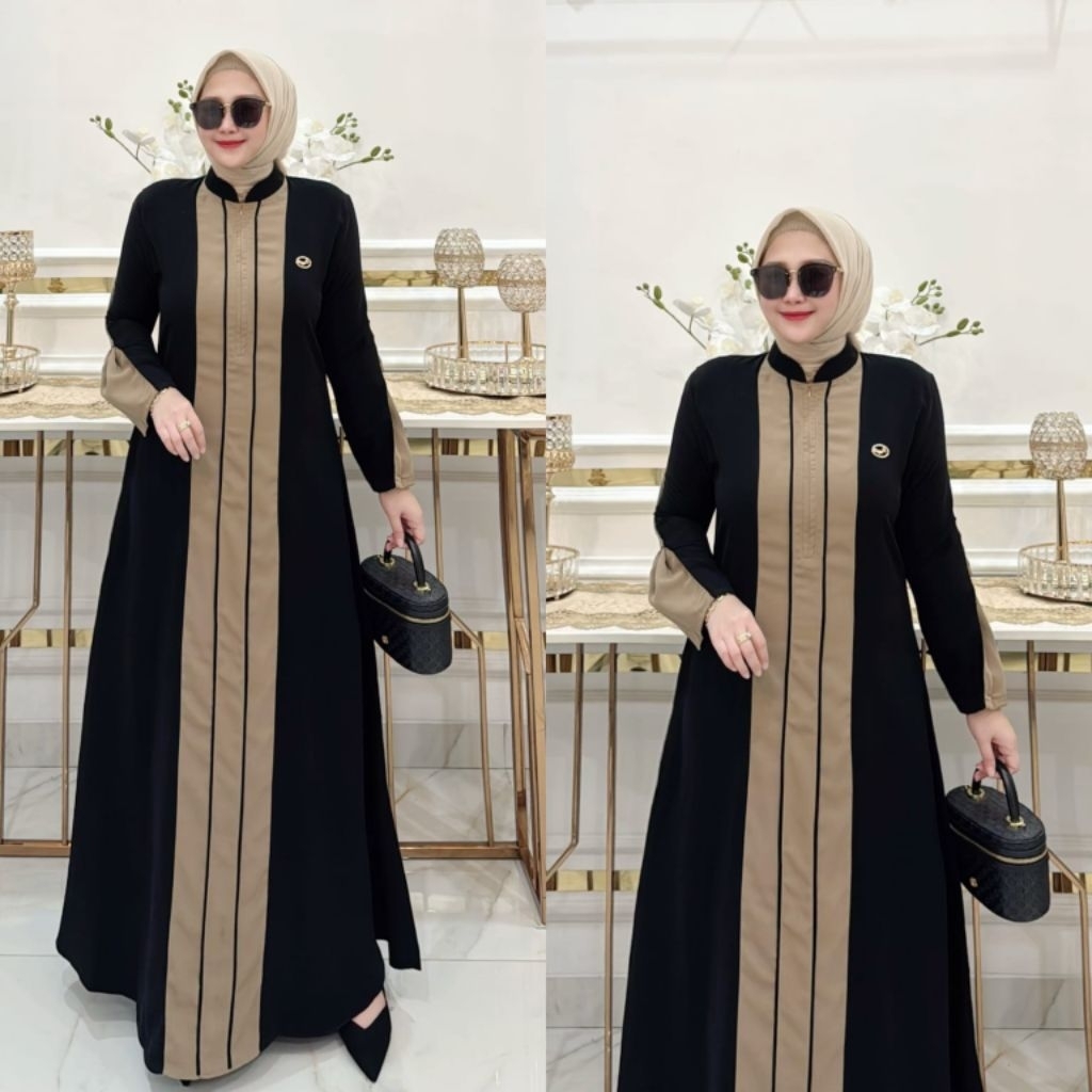 Lavender dress by Nasya / gamis simpel terbaru / gamis terbaru nasya