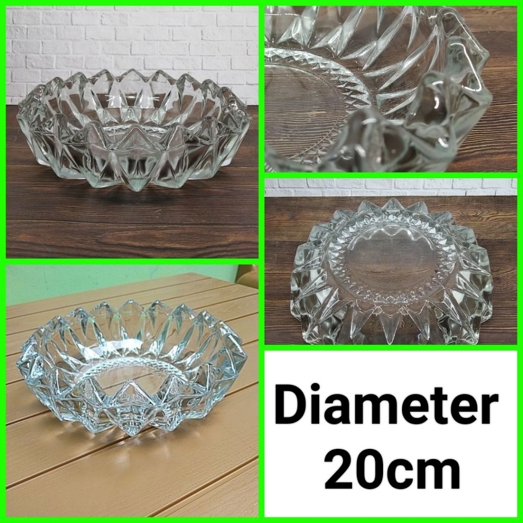 asbak kaca besar asbak kaca JUMBO diameter ±20cm