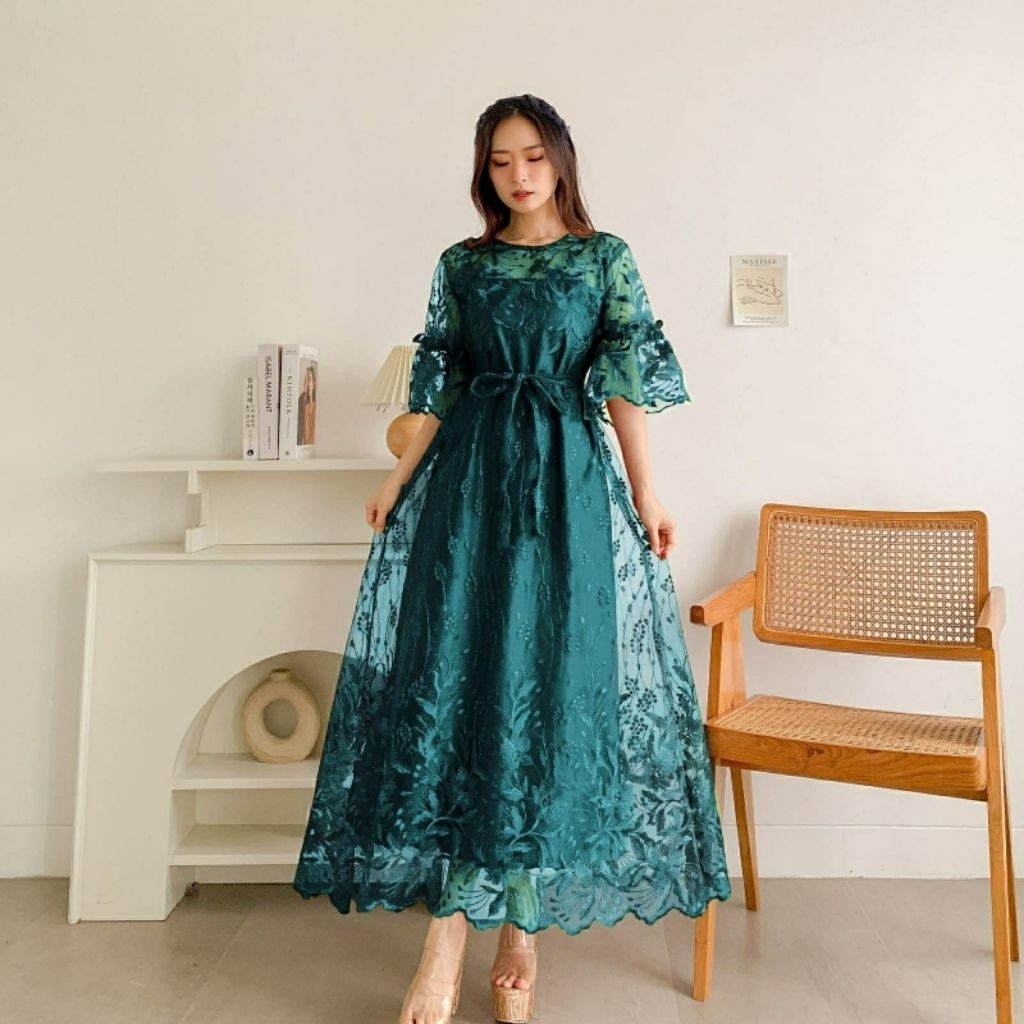 Dress Long Wanita Pesta Party dress kondangan panjang mewah dan elegan terbaru Daniella
