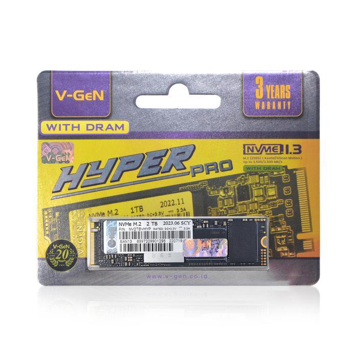 VGEN SSD M2 NVME Gen With Dram Hyper Pro Tanpa Heatsink 2TB