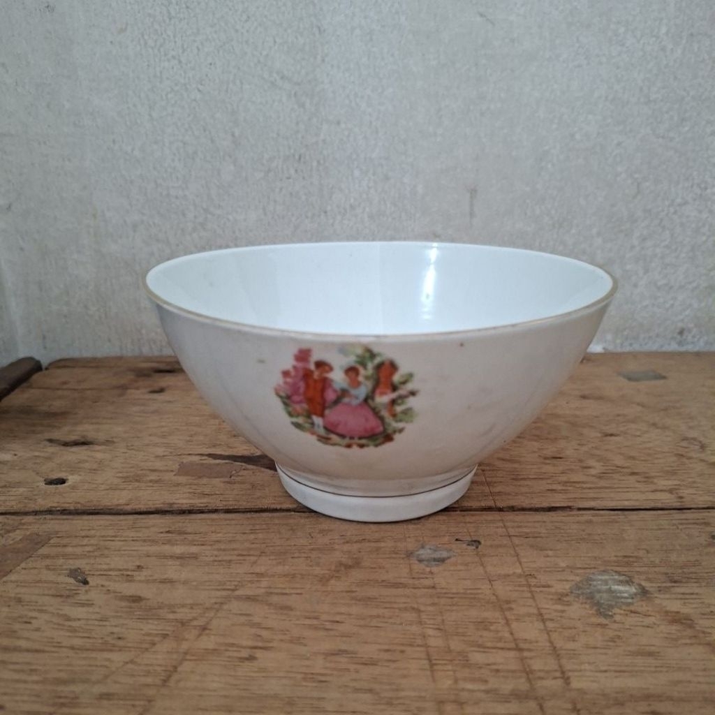 1 piece Mangkok keramik 6inch motif nyonya made in china