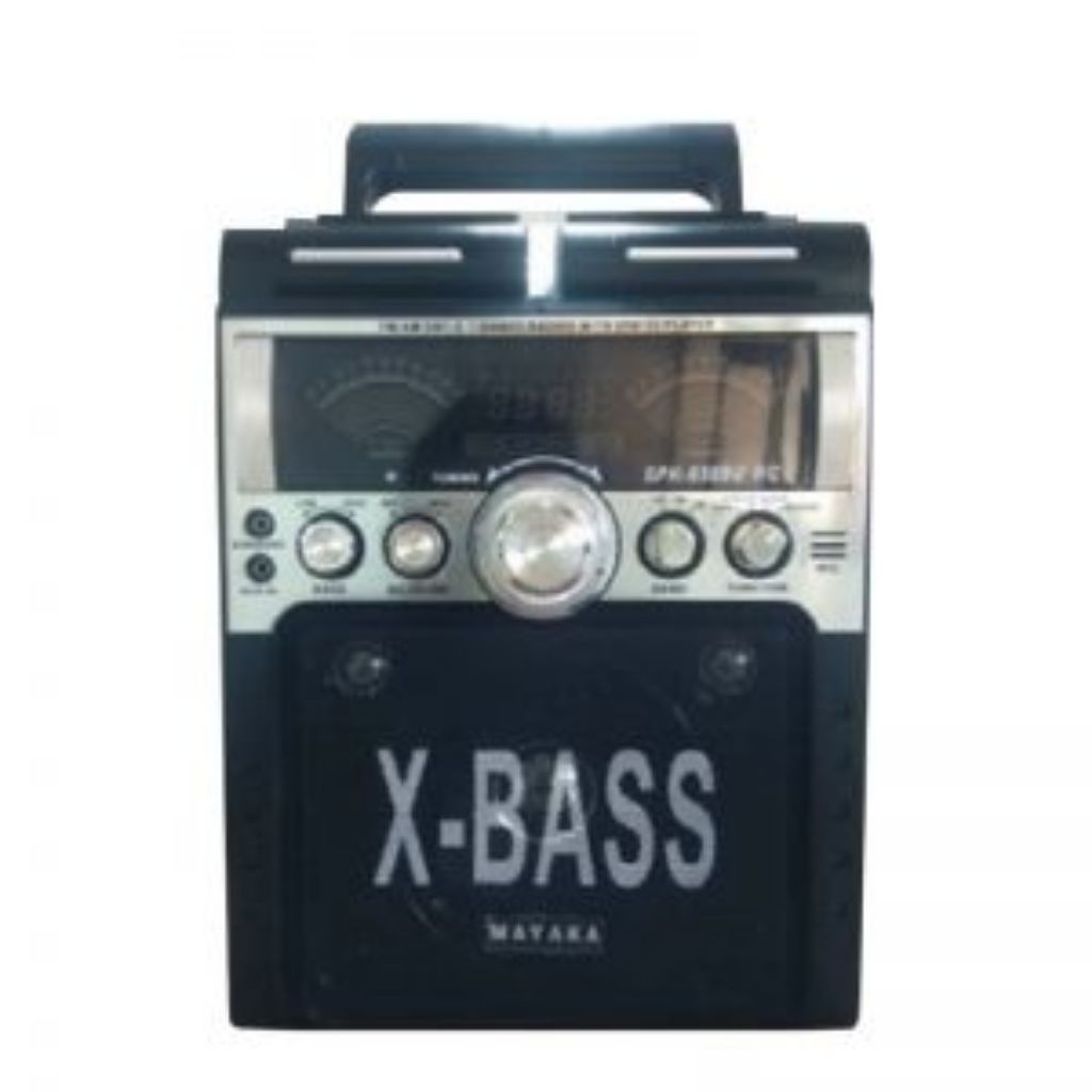 SPEAKER RADIO MAYAKA SPK 6569U 6569 U HC 6569UHC AM FM SW 1-9 BAND KARAOKE JACK AUX IN USB SD CARD S