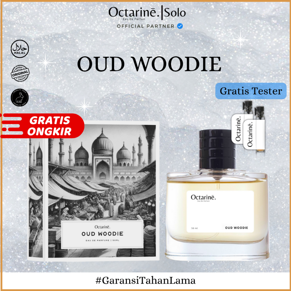Octarine OUD WOODIE - Parfum Pria Tahan Lama Aroma Maskulin Elegant Inspired By T.FORD OUD WOOD