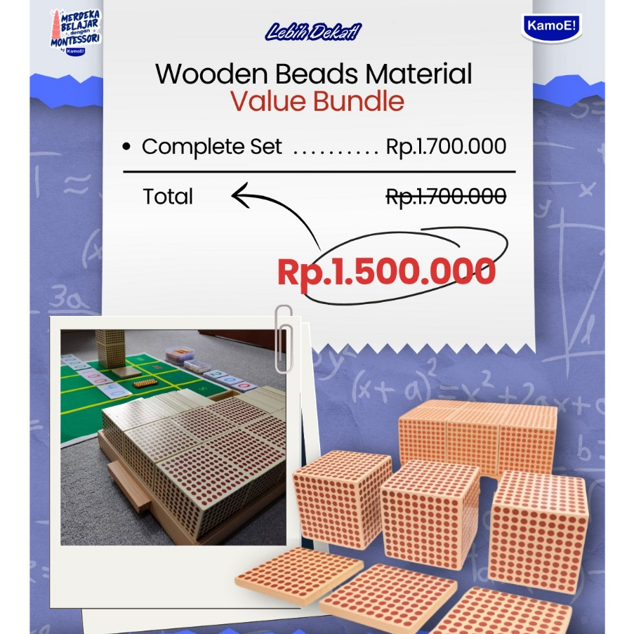 Bank Game Montessori Material