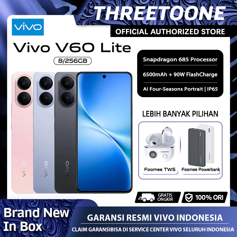 [Official Store] Vivo V60 Lite (8/128GB)(8/256GB) — Garansi Resmi Vivo Indonesia