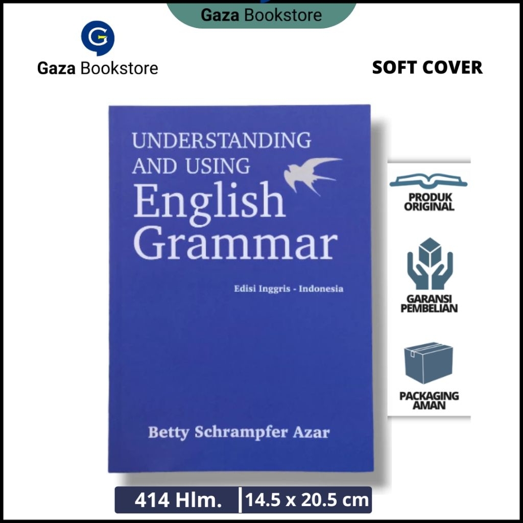 Buku Understanding And Using English Grammar - Edisi Inggris Indonesia - Betty Schrampfer Azar - ORI