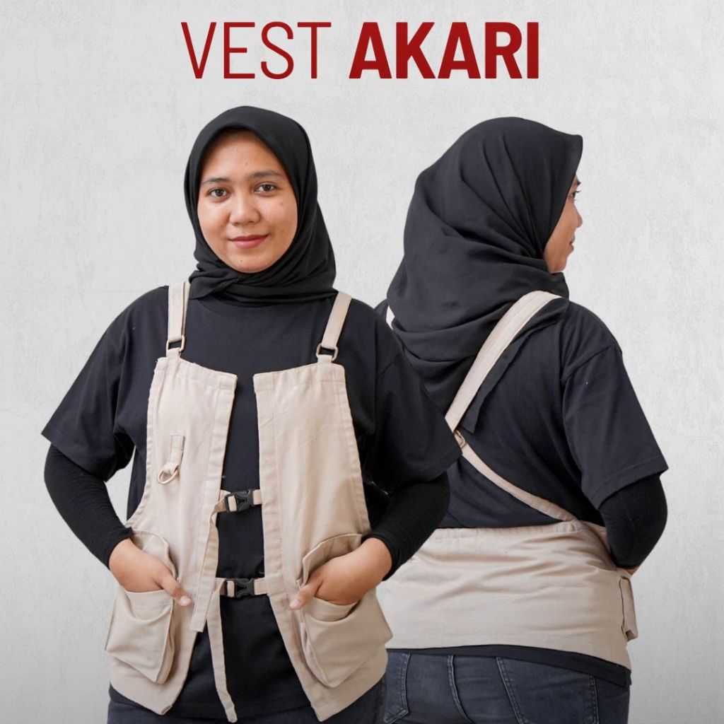 Vest Akari Woodcrafy/Vest Barista Coffee Shop