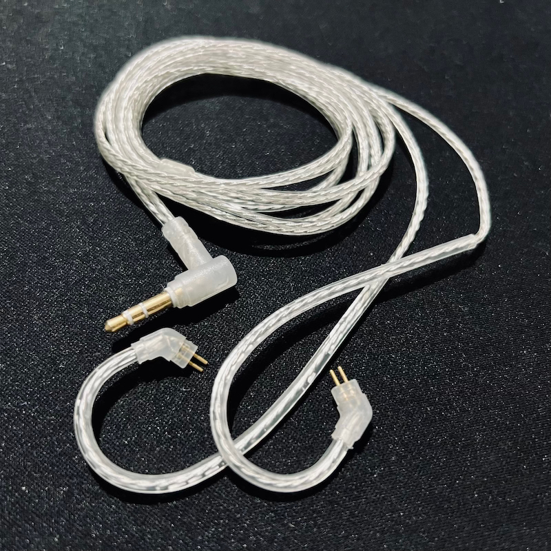 Silver Plated 2 Pin 0.75 0.78mm TF10 Westone TFZ KZ Upgrade Cable HiFi