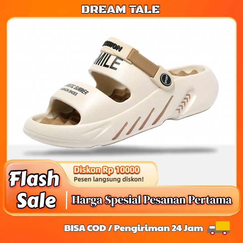 Sandal Karet Pria Sandal Pria Anti Air Anti Slip Anti Bau EVA Outdoor Fashion Sandal Pria Slop Karet
