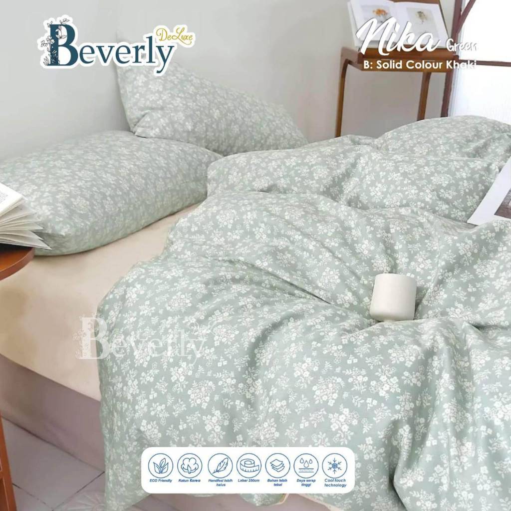 Sprei Katun BEVERLY NIKA | Sprei Home Industry dari Katun CVC Premium | Sprei Uk.90,100,120,160,180 